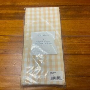 NIP Soundly Organic Cotton Percale Crib Sheet